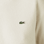 Women Lacoste V0ZN2640 White 70V Crew Neck Wool Sweater - Image 6