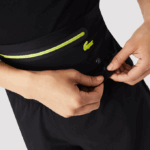 Women Lacoste V0ZN2644 Black C31 SPORT Removable Belt Shorts - Image 3