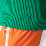 Women Lacoste V0ZN2647 Green LDM Seamless Ribbed Knit Tank Top - Image 7