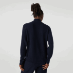 Women Lacoste V0ZN2650 Navy Blue 166 High-Neck Wool Sweater - Image 3