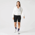 Women Lacoste V0ZN2654 Black 8VM SPORT Bike Shorts - Image 2