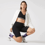 Women Lacoste V0ZN2654 Black 8VM SPORT Bike Shorts