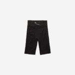 Women Lacoste V0ZN2654 Black 8VM SPORT Bike Shorts - Image 6