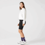 Women Lacoste V0ZN2654 Black 8VM SPORT Bike Shorts - Image 7