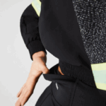 Women Lacoste V0ZN2654 Black 8VM SPORT Bike Shorts - Image 9