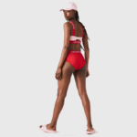 Women Lacoste V0ZN2662 Red Blue PWY Print Bikini Bottom - Image 3