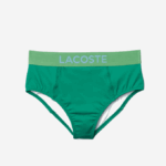Women Lacoste V0ZN2663 Green Blue QAG Print Bikini Bottom - Image 4