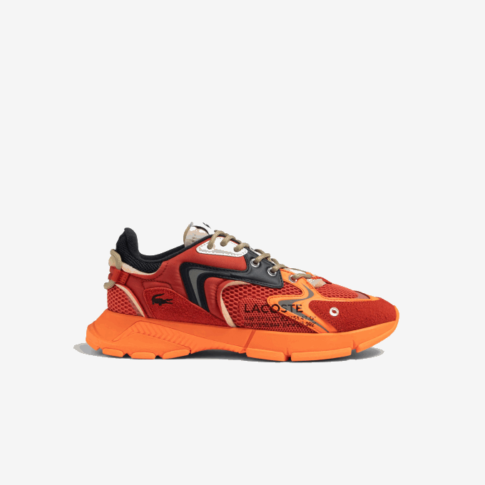 Women Lacoste V0ZN2675 Red Orange AM1 L003 Neo Textile Sneakers - Image 1