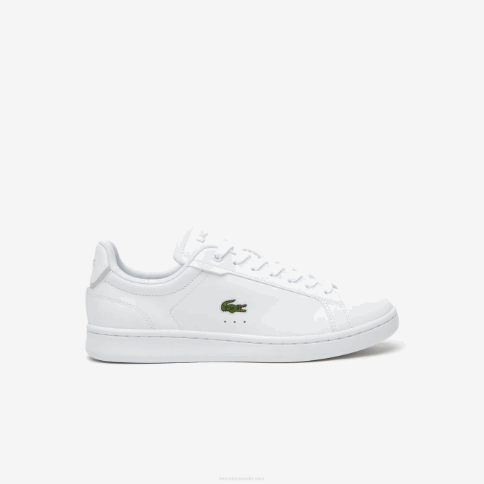 Women Lacoste V0ZN2681 White 21G Carnaby Pro BL Tonal Leather Sneakers - Image 1