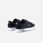 Women Lacoste V0ZN2682 Black & White 312 Powercourt Leather Detailed Sneakers - Image 3