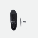 Women Lacoste V0ZN2682 Black & White 312 Powercourt Leather Detailed Sneakers - Image 4