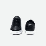 Women Lacoste V0ZN2682 Black & White 312 Powercourt Leather Detailed Sneakers - Image 5