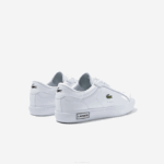 Women Lacoste V0ZN2683 White & Black 147 Powercourt Leather Detailed Sneakers - Image 3