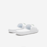 Women Lacoste V0ZN2685 White/Green 082 Croco 1.0 Synthetic Slides - Image 3