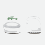 Women Lacoste V0ZN2685 White/Green 082 Croco 1.0 Synthetic Slides - Image 5