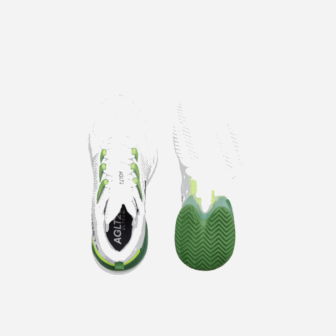 Women Lacoste V0ZN2689 White/Green 082 AG-LT23 Ultra Textile Tennis Shoes - Image 4