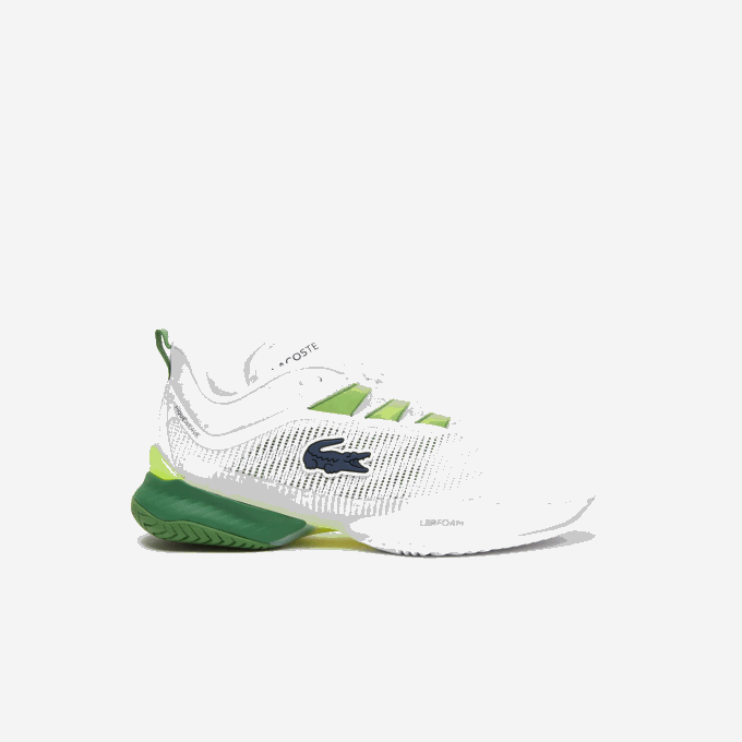 Women Lacoste V0ZN2689 White/Green 082 AG-LT23 Ultra Textile Tennis Shoes - Image 1