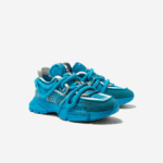 Women Lacoste V0ZN2691 Blue 11C L003 Active Runway Textile Sneakers - Image 2