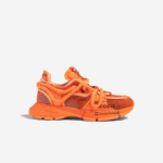 Women Lacoste V0ZN2693 Orange 7A5 L003 Active Runway Textile Sneakers