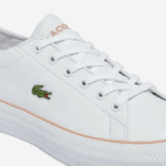 Women Lacoste V0ZN2695 White & Light Pink 1Y9 Gripshot BL Leather and Synthetic Sneakers - Image 6