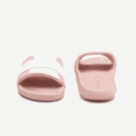 Women Lacoste V0ZN2711 Light Pink & White 208 Croco Synthetic and Textile Slides - Image 4