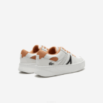 Women Lacoste V0ZN2713 White Tan 291 L005 Leather Sneakers - Image 3