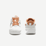 Women Lacoste V0ZN2713 White Tan 291 L005 Leather Sneakers - Image 5