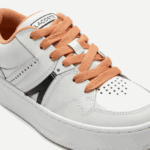 Women Lacoste V0ZN2713 White Tan 291 L005 Leather Sneakers - Image 6