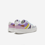 Women Lacoste V0ZN2714 White Light Purple 1T6 L005 Leather Sneakers - Image 3
