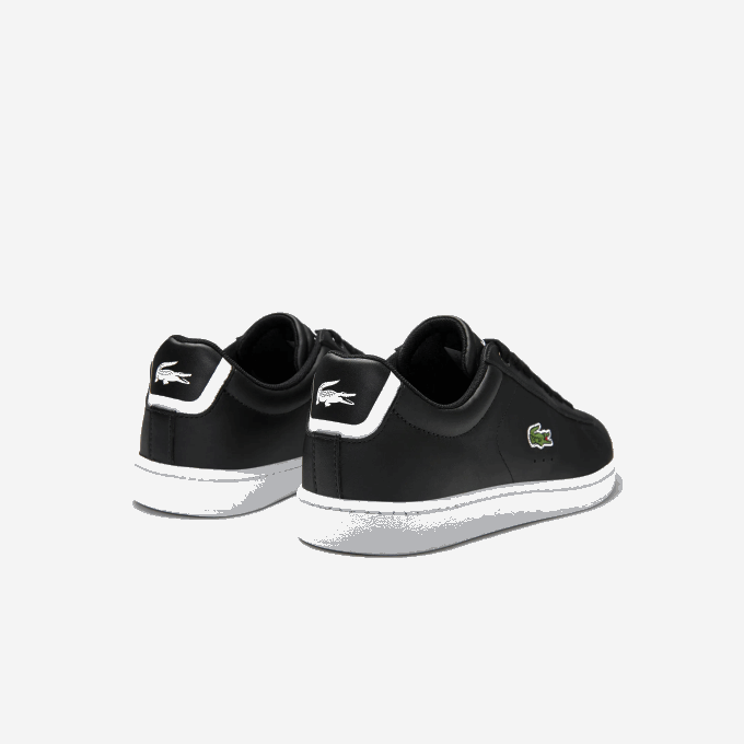 Women Lacoste V0ZN2717 Black 024 Carnaby Evo Mesh-lined Leather Sneakers - Image 3