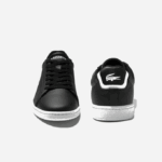 Women Lacoste V0ZN2717 Black 024 Carnaby Evo Mesh-lined Leather Sneakers - Image 5