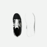 Women Lacoste V0ZN2719 Black & White 312 L002 Leather Color-Pop Sneakers - Image 4