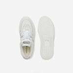 Women Lacoste V0ZN2720 White & Off White 65T L001 Leather Sneakers - Image 4
