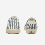 Women Lacoste V0ZN2723 Off White & White 03A Jump Serve Textile Slip On - Image 5
