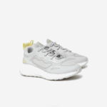 Women Lacoste V0ZN2725 Grey White 25Y Active 4851 Textile Sneakers - Image 2