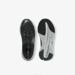 Women Lacoste V0ZN2726 Black & Off White 454 Run Spin Eco Textile Sneakers - Image 4