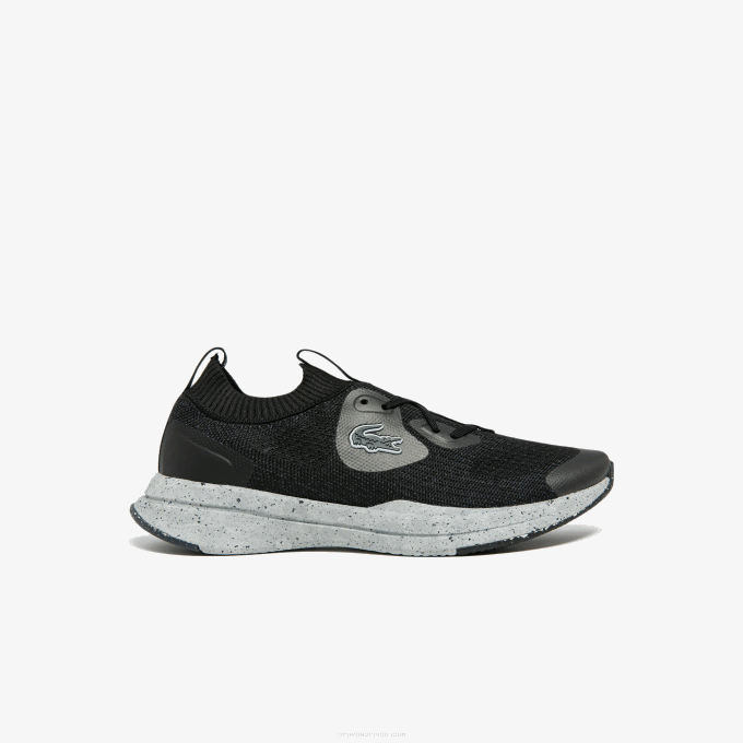 Women Lacoste V0ZN2726 Black & Off White 454 Run Spin Eco Textile Sneakers - Image 1
