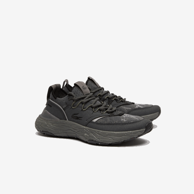 Women Lacoste V0ZN2735 Black 02H Re-Comfort Synthetic and Textile Tonal Sneakers - Image 2