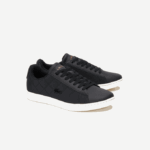 Women Lacoste V0ZN2737 Black & Off White 454 Carnaby Evo Quilted Sneakers - Image 2