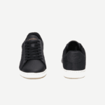 Women Lacoste V0ZN2737 Black & Off White 454 Carnaby Evo Quilted Sneakers - Image 5