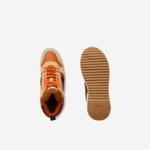 Women Lacoste V0ZN2738 Brown Pink 7E1 L002 Winter Mid Leather Outdoor Shoes - Image 4