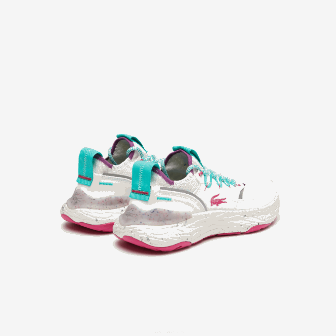 Women Lacoste V0ZN2739 White & Red 286 Re-Comfort Synthetic and Textile Sneakers - Image 3