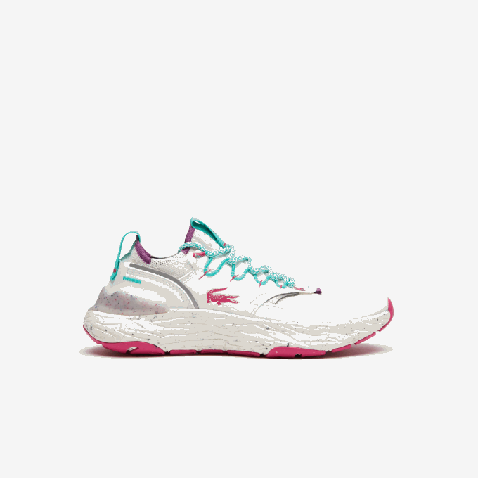Women Lacoste V0ZN2739 White & Red 286 Re-Comfort Synthetic and Textile Sneakers - Image 1