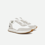 Women Lacoste V0ZN2744 White 21G L-Spin Textile Gold Accent Sneakers - Image 2
