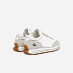 Women Lacoste V0ZN2744 White 21G L-Spin Textile Gold Accent Sneakers - Image 3