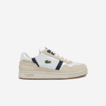 Women Lacoste V0ZN2747 White & Navy 042 T-Clip Roland-Garros Sneakers