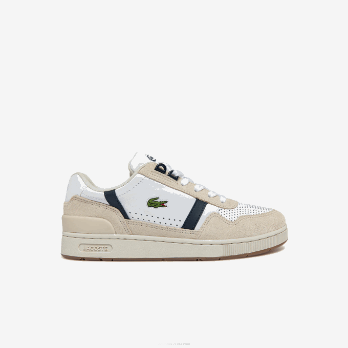 women_lacoste_v0zn2747_white_navy_042_t_clip_roland_garros_sneakers.png Women Lacoste V0ZN2747 White & Navy 042 T-Clip Roland-Garros Sneakers - Image 1