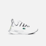 Women Lacoste V0ZN2751 White & Purple Z54 Run Spin Comfort Textile Sneakers