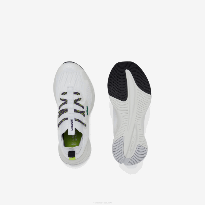 Women Lacoste V0ZN2751 White & Purple Z54 Run Spin Comfort Textile Sneakers - Image 4