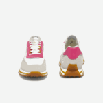 Women Lacoste V0ZN2752 White & Pink B53 L-Spin Textile Sneakers - Image 3
